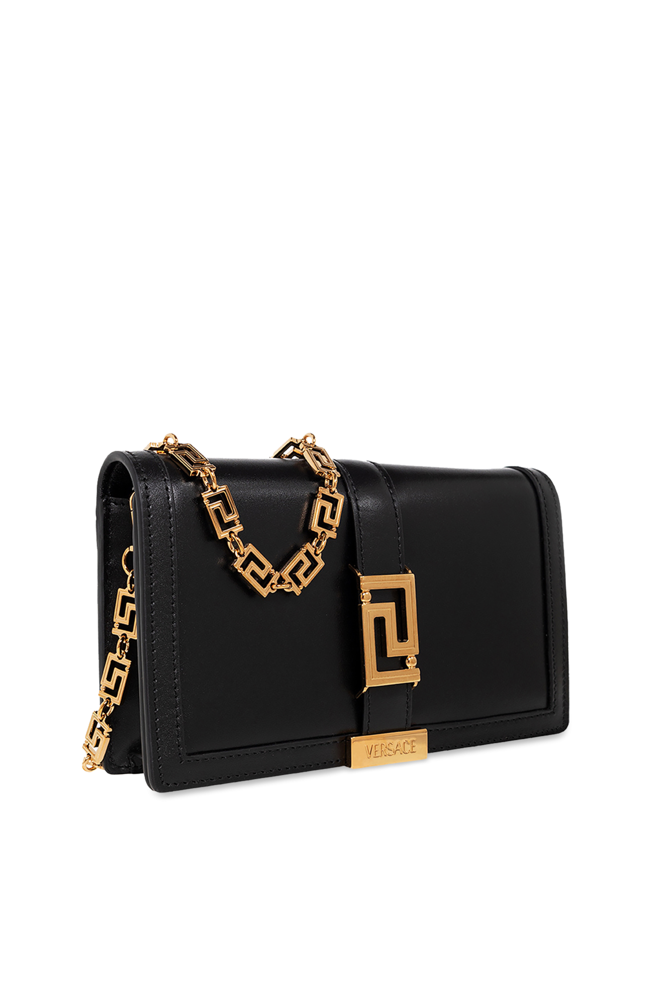 ショルダーバッグ・ポシェット Versace Borsa Mini Greca Goddess Greca Goddess Mini Bag Black,Gold | VERSACE US